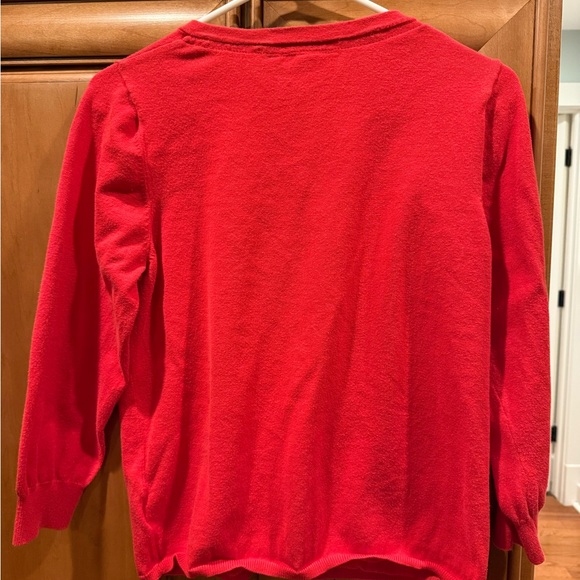 Anthropologie Red Button-Up Cardigan - Picture 4 of 4